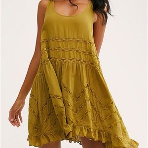 Voile and Lace Trapeze Slip